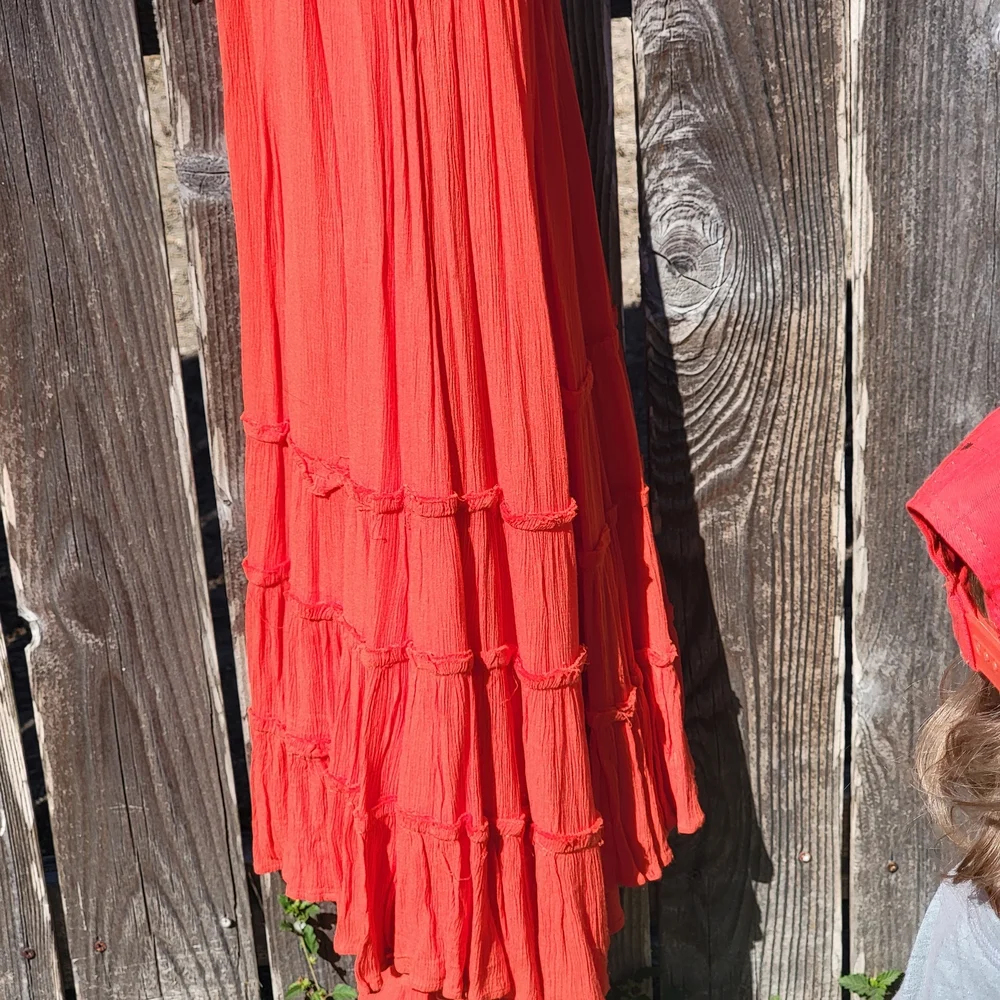Free People Extratropical Vibrant Red Backless Dress - Picture 4 of 6